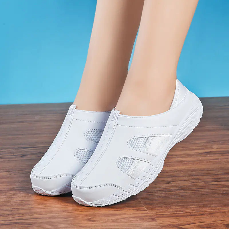 Flat Shoes, White Sneakers, Nurse Shoes