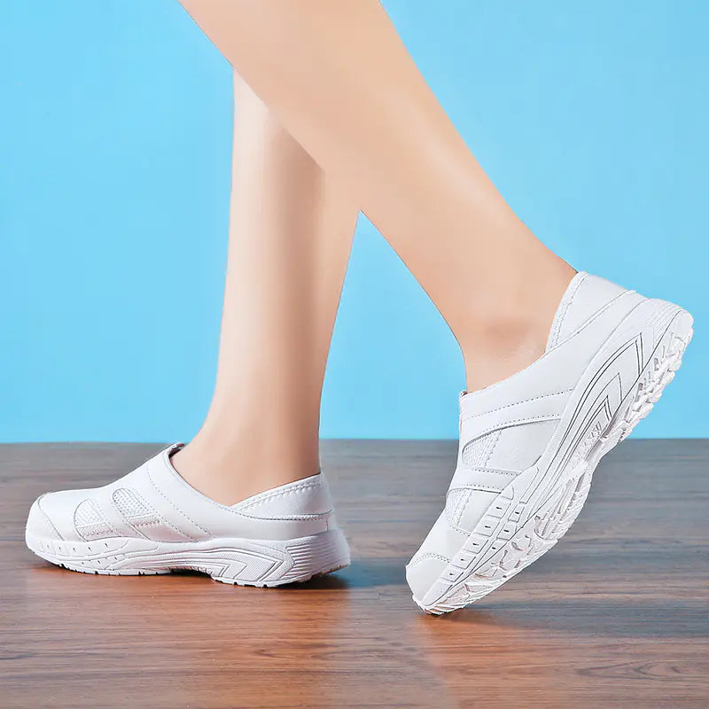 Flat Shoes, White Sneakers, Nurse Shoes