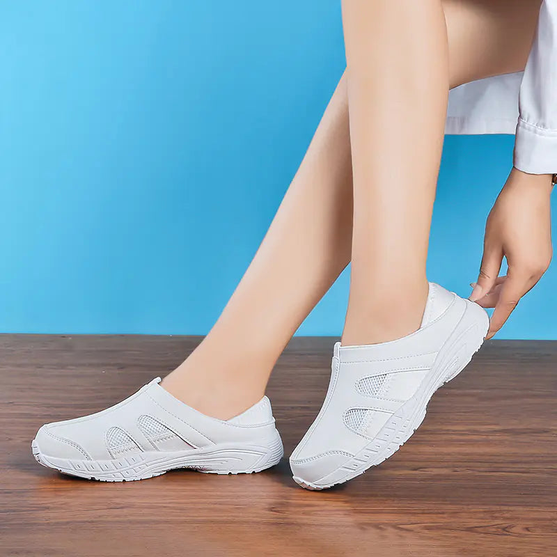 Flat Shoes, White Sneakers, Nurse Shoes